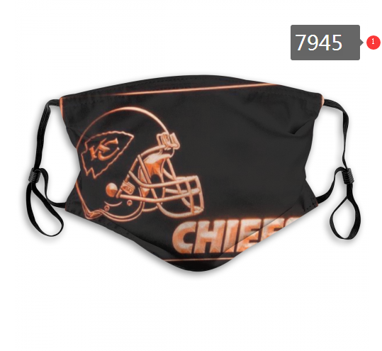 NFL 2020 Kansas City Chiefs6 Dust mask with filter->nfl dust mask->Sports Accessory